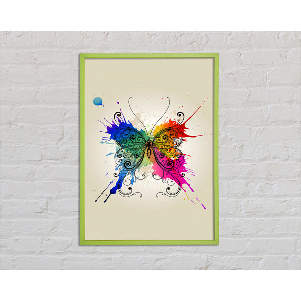 Sommerallee Rainbow Splash Butterfly Einzelner Bilderrahmen